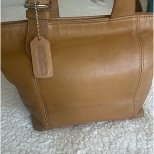 Vintage Coach tan leather